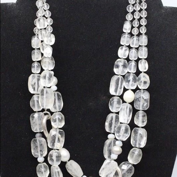 Silpada Sterling, Glass, Pearl Necklace. - Picture 3 of 6